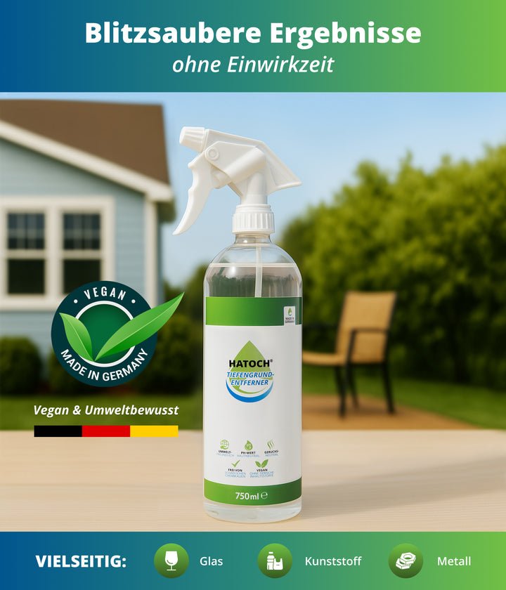 HATOCH® Tiefengrund-Entferner 750ml - Profi-Größe für Glas & Kunststoff