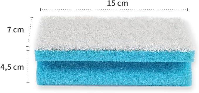 3x Hygoclean Padschwämme Colour | Schaumstoff/Softvlies, blau, L: 15cm, B: 7cm, H: 4,5cm, Padschwämme, Reinigungsschwämme, Putzschwämme