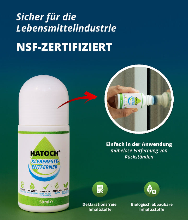 HATOCH Klebereste-Entferner 50ml Detailansicht - Präzise Stiftform