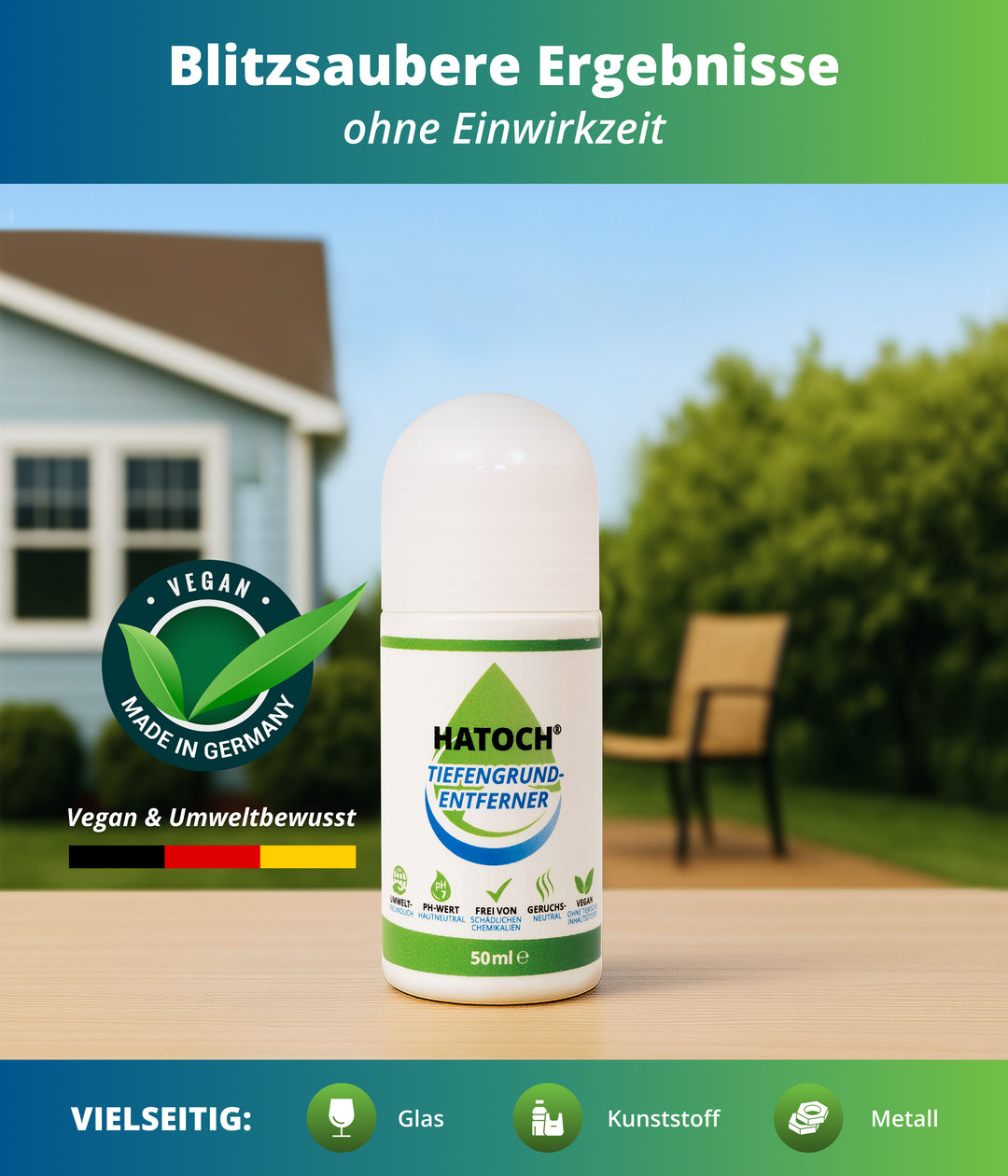 HATOCH Reinigungsprodukte - Made in Germany Qualitätssiegel
