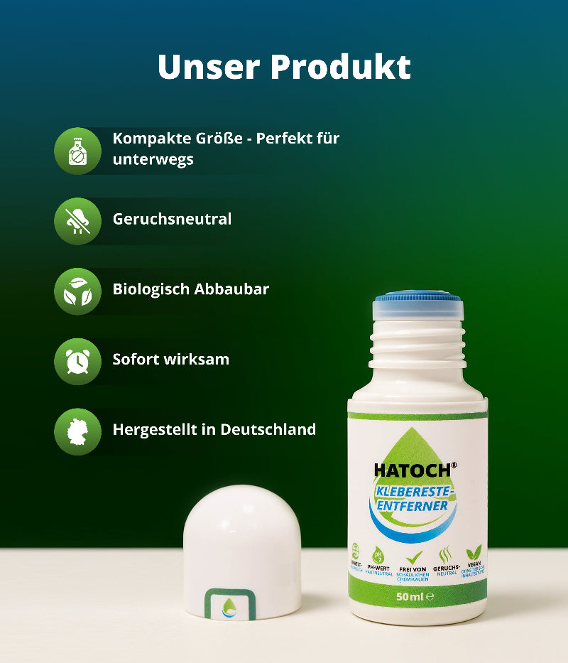 Klebereste-Entferner in Aktion - Rückstandsfreie Reinigung auf Glas